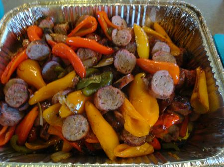 Sausage Peppers Done