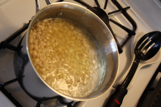 boiling beans