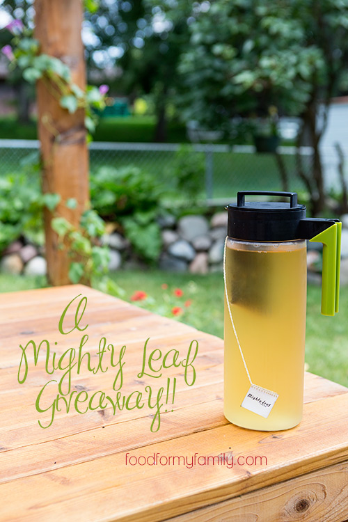 Strawberry Green Tea Pops and Mighty Leaf Giveaway via FoodforMyFamily.com