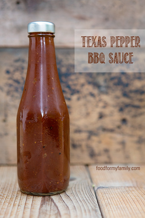 Texas Pepper Barbecue Sauce #Recipe via FoodforMyFamily.com