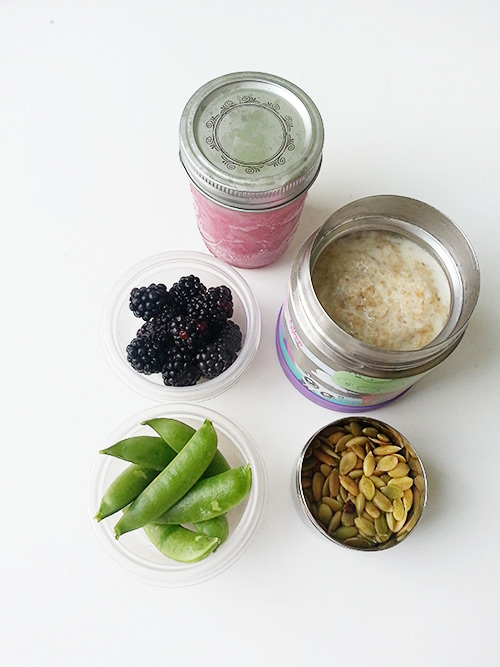 How to Prepare and Pack Freezer Smoothies for School Lunches via FoodforMyFamily.com