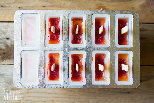 Peach Raspberry Hydration Paletas recipe | FoodforMyFamily.com