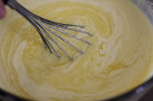 butter swirling in