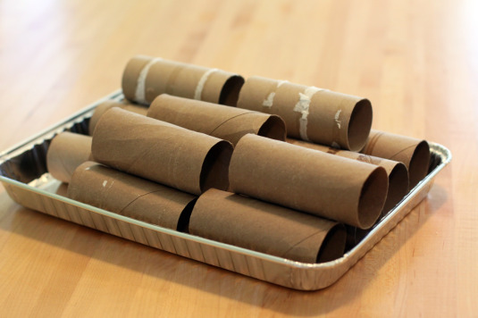 toilet paper rolls and ikea cinnamon roll container