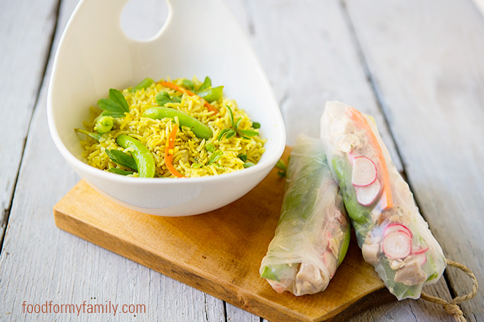 Thai Yellow Curry Coconut Rice Recipe | FoodforMyFamily.com