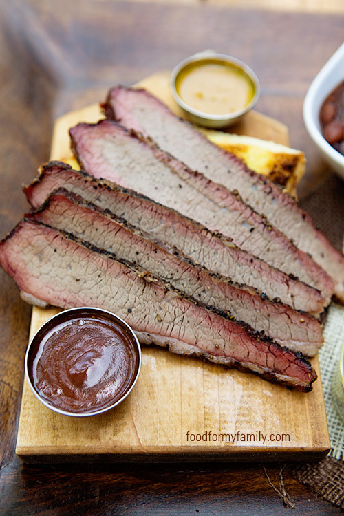 Smoked Beef Brisket #recipe via FoodforMyFamily.com