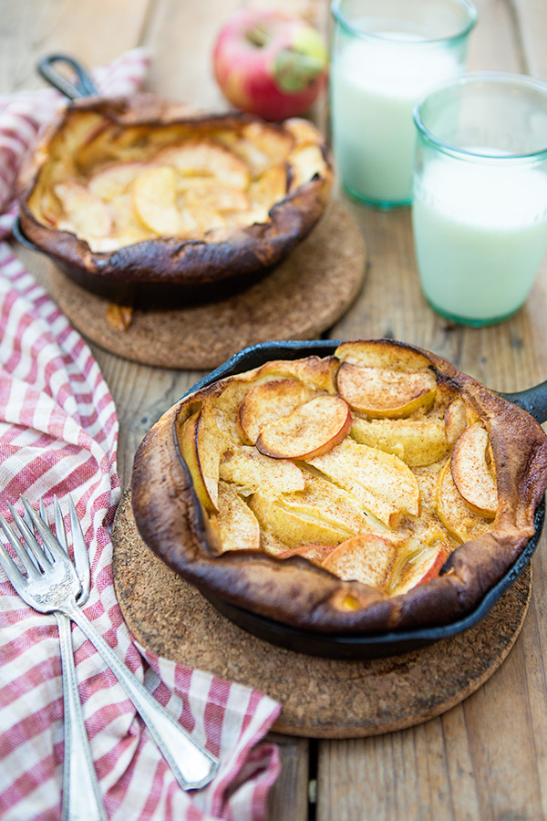 Maple Crunch Apple Puff Pancakes #recipe via FoodforMyFamily.com