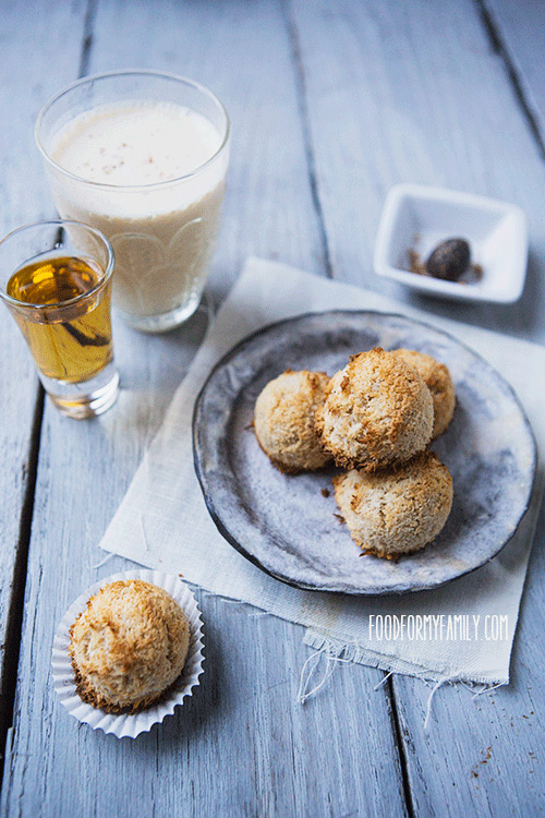 Eggnog Coconut Macaroon #Cookie #Recipe via FoodforMyFamily.com