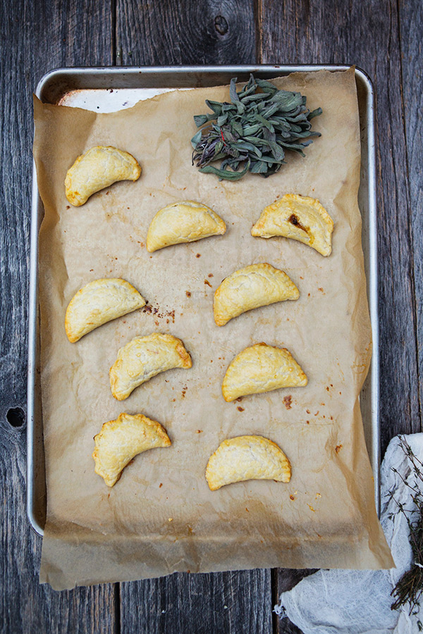 Squash Empanadas with Caramelized Shallots and Goat Cheese recipe | FoodforMyFamily.com