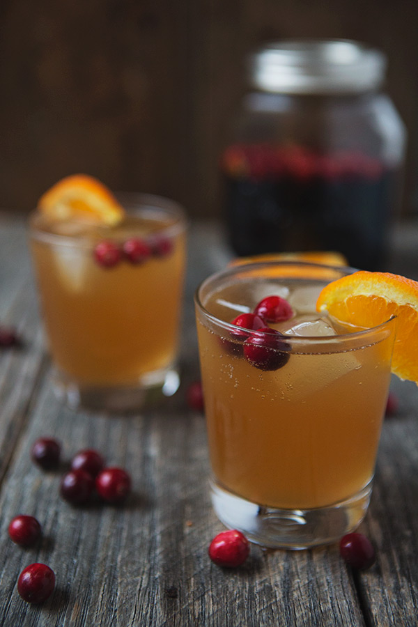 Cranberry Orange Dark 'n' Stormy Cocktails | FoodforMyFamily.com