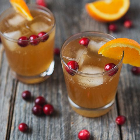 Cranberry Orange Dark 'n' Stormy Cocktails | FoodforMyFamily.com