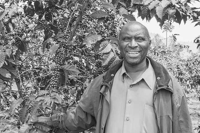 Fair Trade Rwandan Coffee Farmer