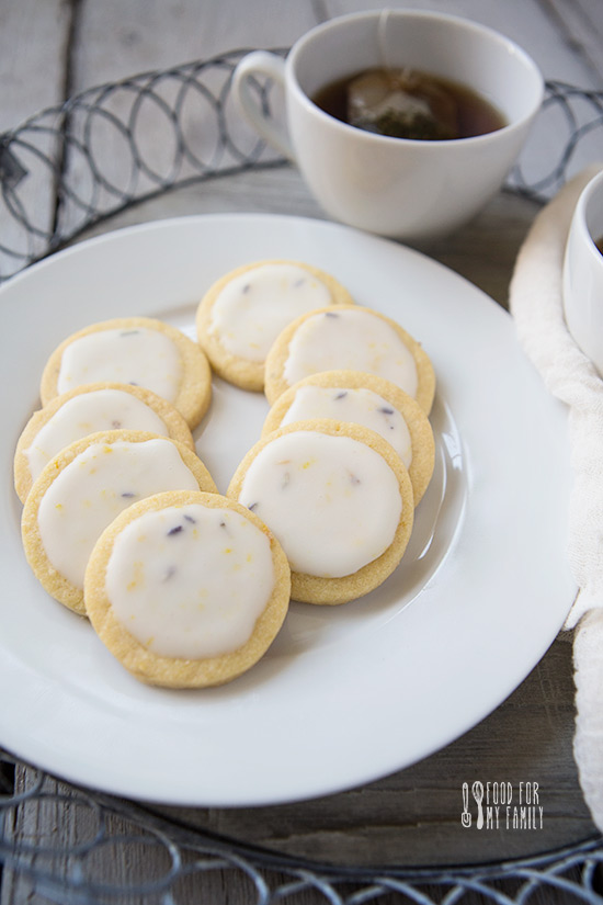 Lavender Lemon Sablé Cookie #recipe via FoodforMyFamily.com