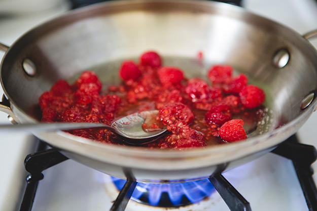 Marzipan Raspberry Gelato Recipe via FoodforMyFamily.com