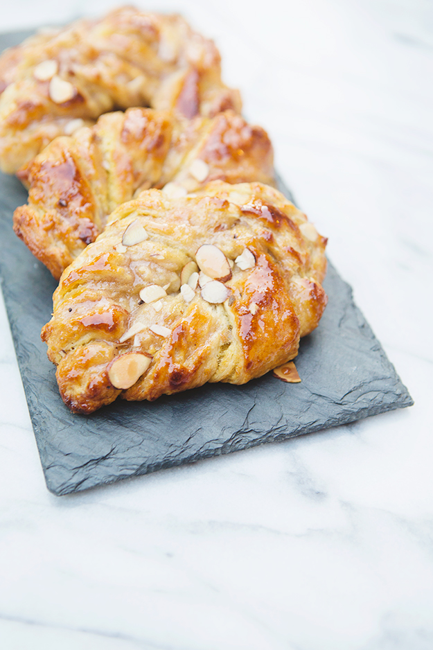 Rhubarb Almond Danishes Recipe | FoodforMyFamily.com