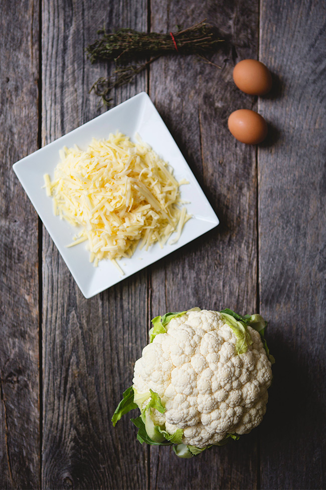 Rosemary Cheddar Cauliflower Cakes recipe | FoodforMyFamily.com