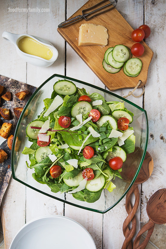 Simple Homemade Caesar Salad Dressing #recipe via FoodforMyFamily.com